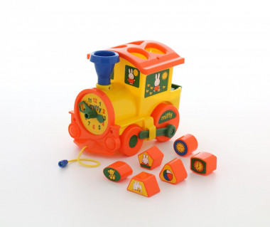 Логический паровозик Миффи с 6 кубиками №1 — Полесье Россия