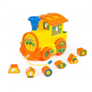 Логический паровозик Миффи с 6 кубиками №1 — Полесье Россия