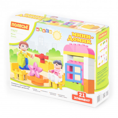 Конструктор Макси Мини-Домик (21 элементов) — Полесье Россия