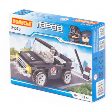 Конструктор Классик Город. Полиция-1.4 (101 эл.) совместим с Лего — Полесье Россия