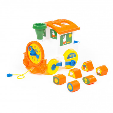 Логический паровозик Миффи с 6 кубиками №2 — Полесье Россия