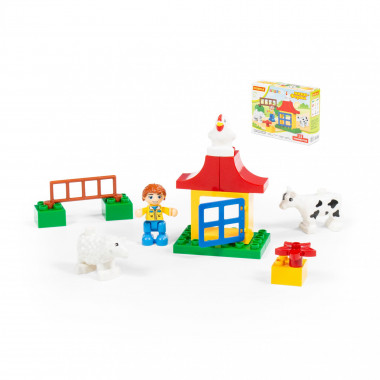 Конструктор Макси Мини-Ферма (15 элементов) — Полесье Россия