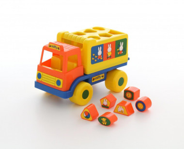 Логический грузовичок Миффи с 6 кубиками №1 — Полесье Россия