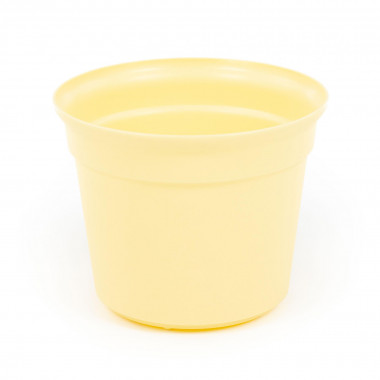 Цветочный горшок светло-желтый Эва d180 мм, h143 мм - 2 л — Полесье Россия