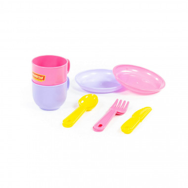 Набор детской посуды Минутка на 2 персоны — Полесье Россия