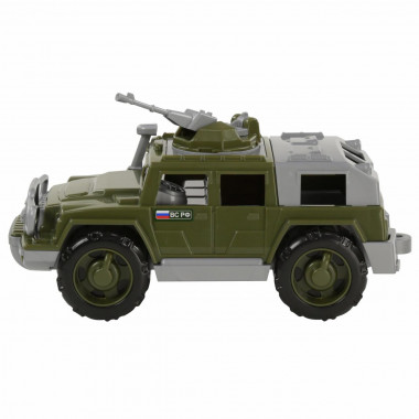 Автомобиль-джип военный Защитник с 1-м пулемётом — Полесье Россия