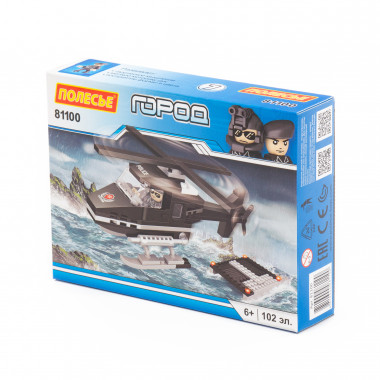 Конструктор Классик Город. Полиция-1.7 (102 эл.) совместим с Лего — Полесье Россия