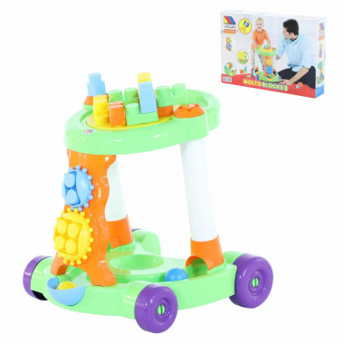 Каталка игровая с конструктором (13 элементов) — Полесье Россия