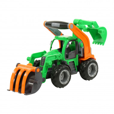 Трактор погрузчик с ковшом  Wader ГрипТрак — Полесье Россия