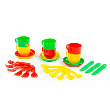 Набор детской посуды Минутка на 6 персон — Полесье Россия