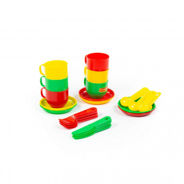 Набор детской посуды Минутка на 6 персон — Полесье Россия