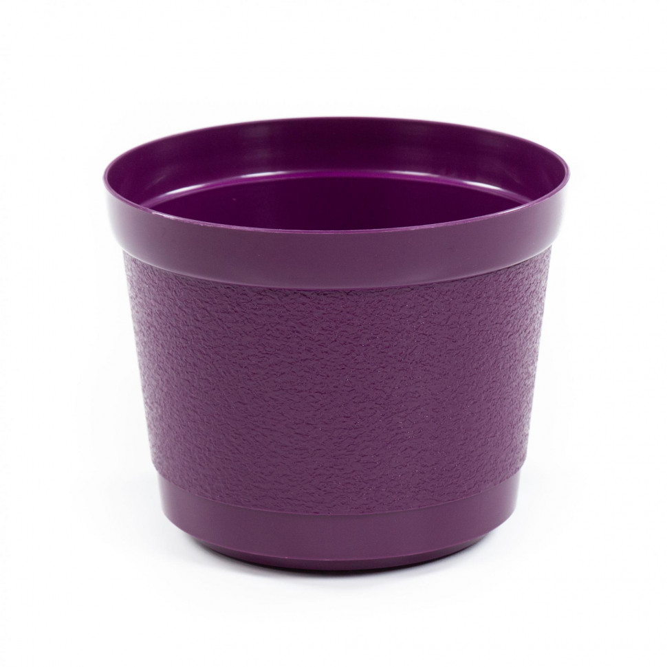 Цветочный горшок фиолетовый Жасмин d217 мм, h173 мм - 4 л фото 1 — Полесье Россия