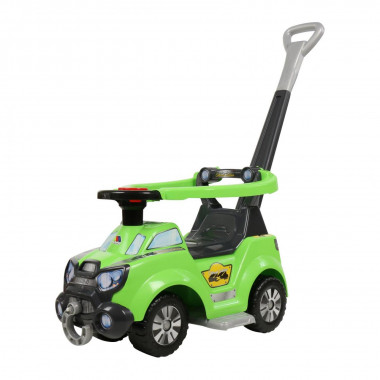 Машинка каталка автомобиль Sokol с ручкой, подножкой и ограждением — Полесье Россия