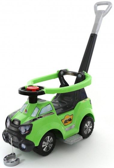 Машинка каталка автомобиль Sokol с ручкой, подножкой и ограждением — Полесье Россия