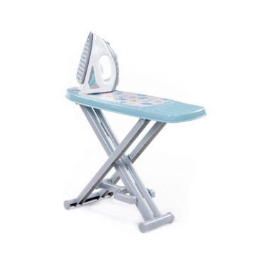 Набор игровой Утюжок №3 с гладильной доской (серо-голубой, в сеточке) — Полесье Россия