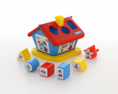 Логический домик Смурфики с 6 кубиками №1 — Полесье Россия