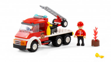 Конструктор Классик Пожарная служба-1.5 (105 эл.) совместим с Лего — Полесье Россия