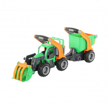 Трактор погрузчик с полуприцепом — Полесье Россия