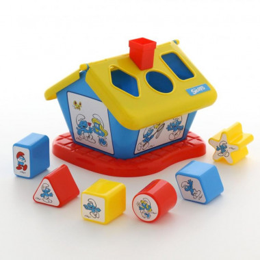 Логический домик Смурфики с 6 кубиками №2 — Полесье Россия