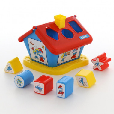Логический домик Смурфики с 6 кубиками №2 — Полесье Россия