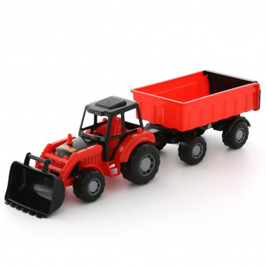 Трактор Мастер с прицепом №1 и ковшом — Полесье Россия