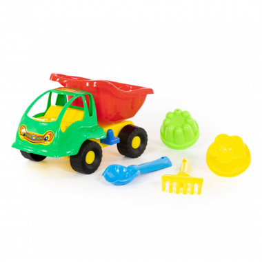 Набор №58 (самосвал Муравей, 2 формочки, совок №2, грабельки №2) — Полесье Россия