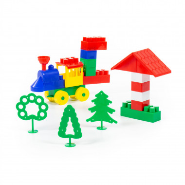 Конструктор Строитель Мини, 44 элемента — Полесье Россия