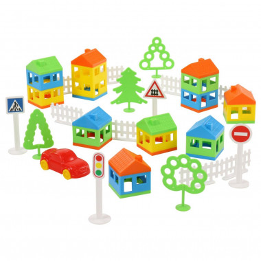 Конструктор Построй свой город (61 элемент) — Полесье Россия