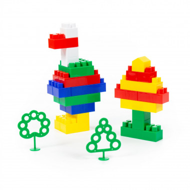 Конструктор Строитель Малый, 66 элемента — Полесье Россия