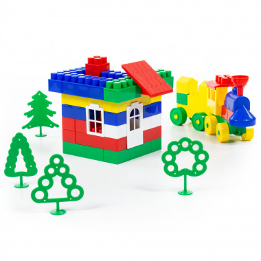 Конструктор Строитель Малый, 66 элемента — Полесье Россия