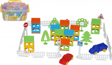 Конструктор Построй свой город (80 элементов) — Полесье Россия