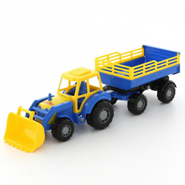 Трактор Мастер с прицепом №2 и ковшом — Полесье Россия