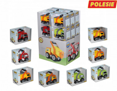 Игрушка Спецмашина ГрипТрак 18 штук с дисплеем — Полесье Россия