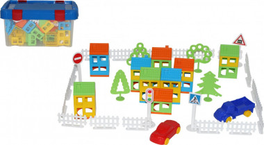 Конструктор Построй свой город (92 элемента) — Полесье Россия