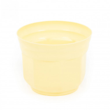 Цветочный горшок светло-желтый Анетт d110 мм, h90 мм - 0,55 л — Полесье Россия
