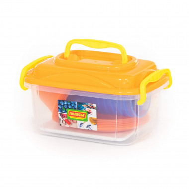 Набор пластиковой посуды для пикника №6 на 6 персон (45 элементов) — Полесье Россия