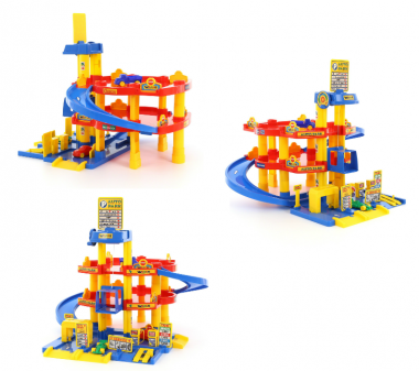 Игрушка Паркинг гараж 3-уровневый с автомобилями — Полесье Россия