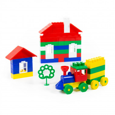 Конструктор Строитель Средний, 95 элементов — Полесье Россия