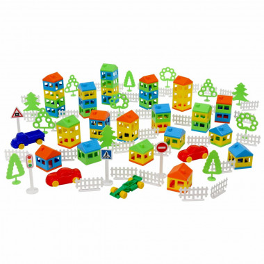 Конструктор Построй свой город (146 элементов) — Полесье Россия