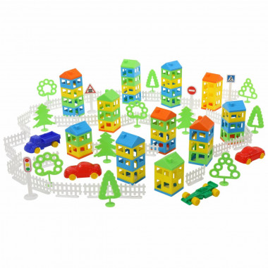 Конструктор Построй свой город (146 элементов) — Полесье Россия