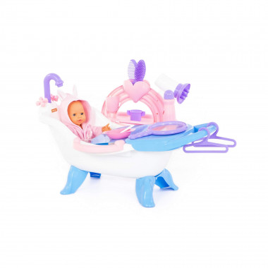 Набор для купания кукол №2 с аксессуарами и пупсом (в коробке) — Полесье Россия