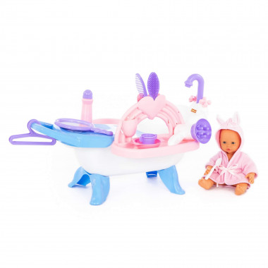 Набор для купания кукол №2 с аксессуарами и пупсом (в коробке) — Полесье Россия
