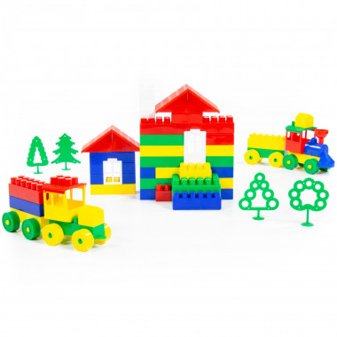 Конструктор Строитель Большой, 115 элементов — Полесье Россия