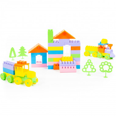 Конструктор Строитель Большой, 115 элементов — Полесье Россия