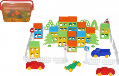 Конструктор Построй свой город (162 элемента) — Полесье Россия