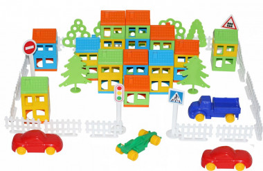 Конструктор Построй свой город (162 элемента) — Полесье Россия