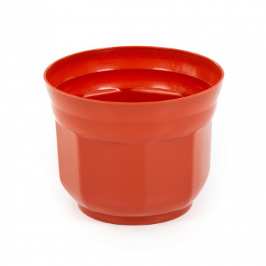 Цветочный горшок коричневый Анетт d110 мм, h90 мм - 0,55 л — Полесье Россия