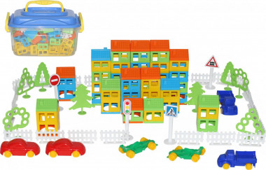 Конструктор Построй свой город (180 элементов) — Полесье Россия