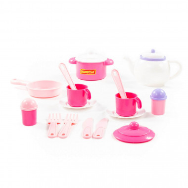 Набор детской посуды Настенька на 2 персоны — Полесье Россия