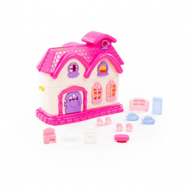 Кукольный домик Сказка с набором мебели (12 элементов) — Полесье Россия